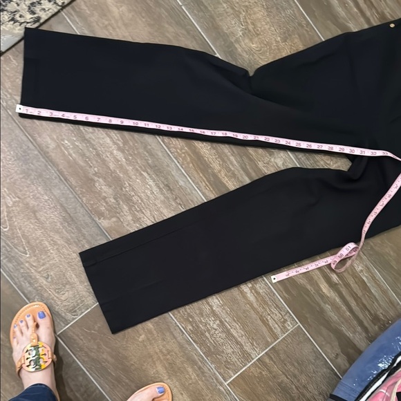 Chic St John Sport Black Trousers with Gold Details - Picture 9 of 12